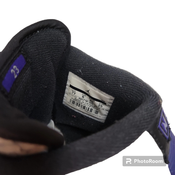 Nike Air Jordan 2 II Retro Dark Concord 395718-153 White Cement 7Y - Picture 10 of 10